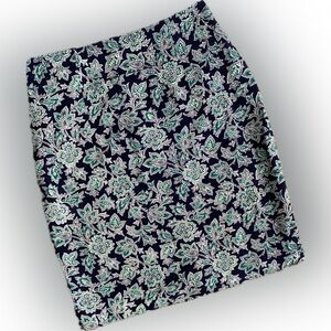 DAILY HABIT size 10 blue & green lined skirt